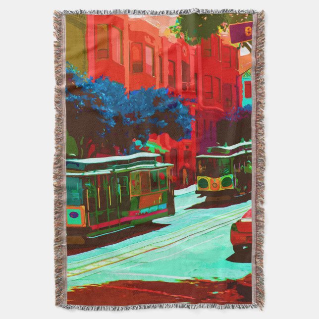 SanFrancisco 005 Throw Blanket (Front Vertical)