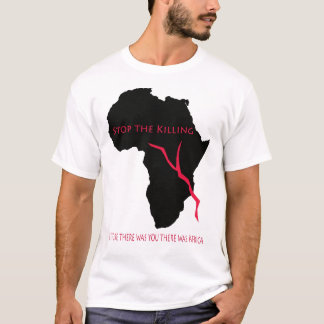 Sang de carte de l'Afrique de T-shirt