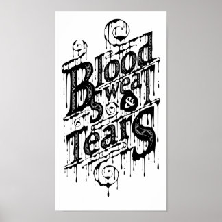 Sang, Sueur & Larmes - Poster (Blanc)