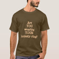 Sang vrai - T-shirt d'anneau d'honnêteté