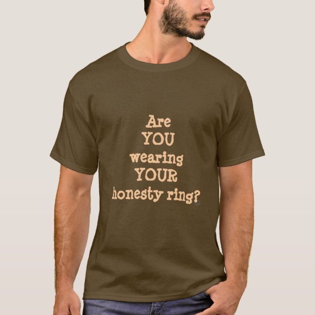 Sang vrai - T-shirt d'anneau d'honnêteté (Devant)