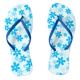 Sangles larges florales, femmes 4 - Mens 3 tongs