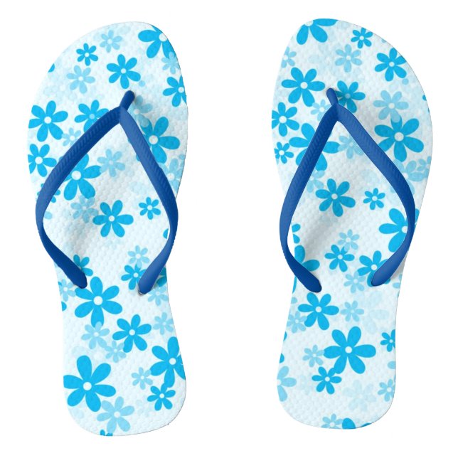 Sangles larges florales, Tongs Femme 4 - Homme 3 (Semelle)