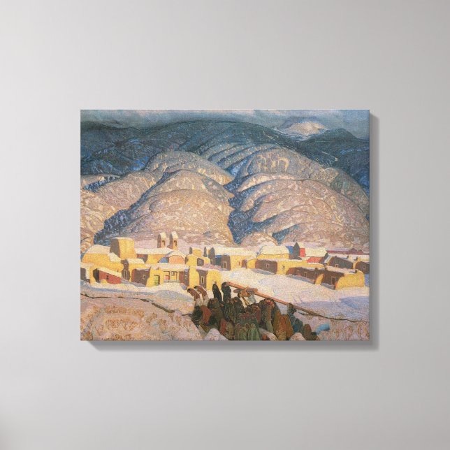 Sangre de Cristo Mountains by Blumenschein Canvas Print (Front)