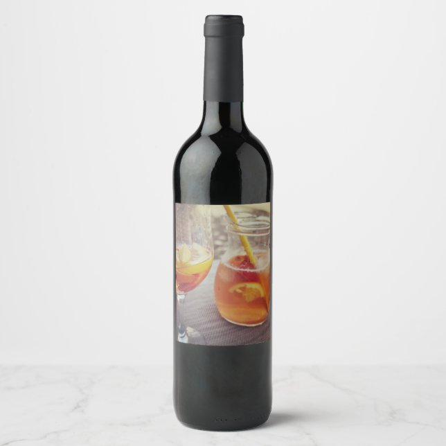 Sangria and Sunshine Wine Label (Front)