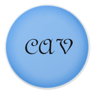 Sangria Cornflower Blue Ceramic Knob