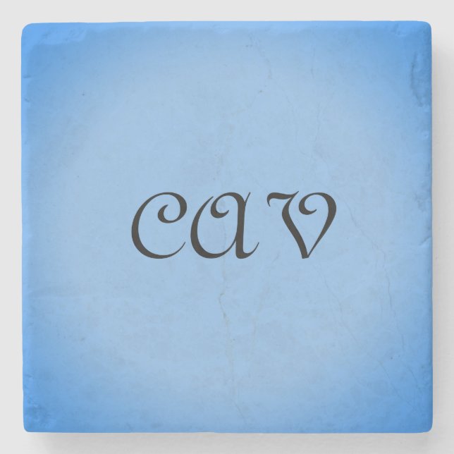 Sangria Cornflower Blue  Stone Coaster (Front)