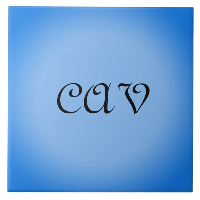 Sangria Cornflower Blue  Tile (Front)