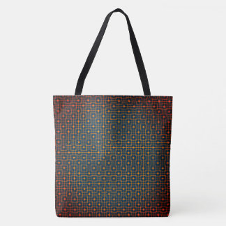 Sangria Creative Wired Hot Cubes Chinese Pattern Tote Bag