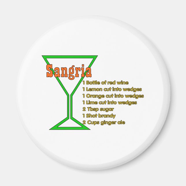 Sangria Magnet (Front)