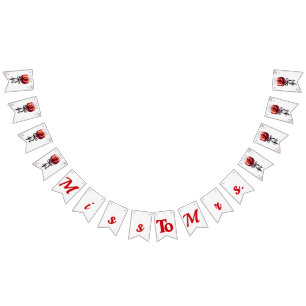 Sangria Miss to Mrs Bunting Flags