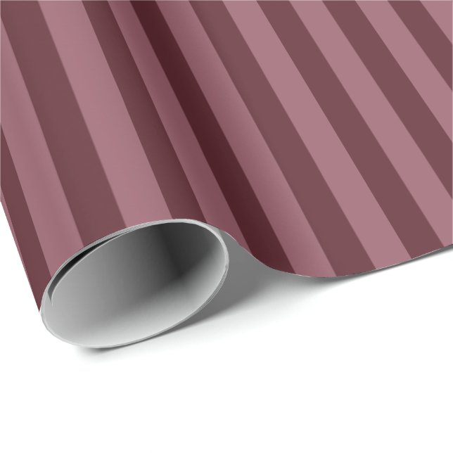 Sangria & Smyrna Purple Stripes Wrapping Paper (Roll Corner)