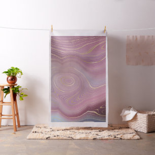 Sangria Strata   Moody Pink and Purple Luxe Agate Fabric