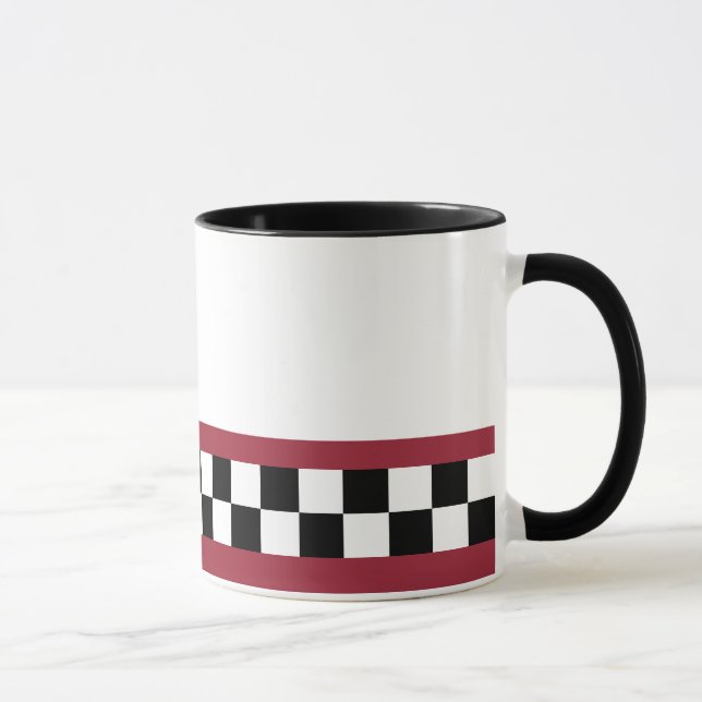 sangria striped checkers mug (Right)