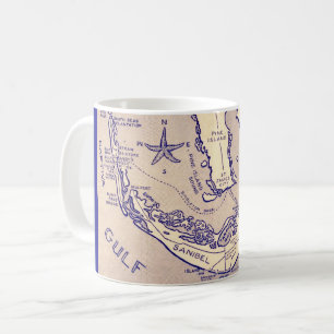 Sanibel Captival Florida Map Mug
