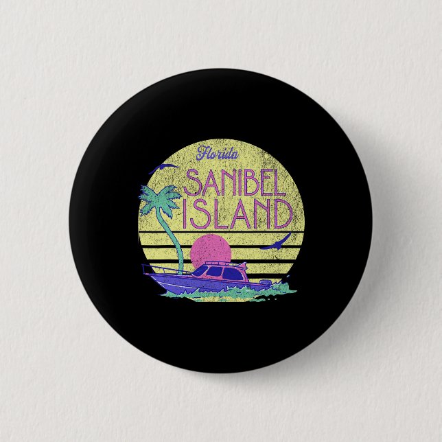 Sanibel Island _1  2 Inch Round Button (Front)
