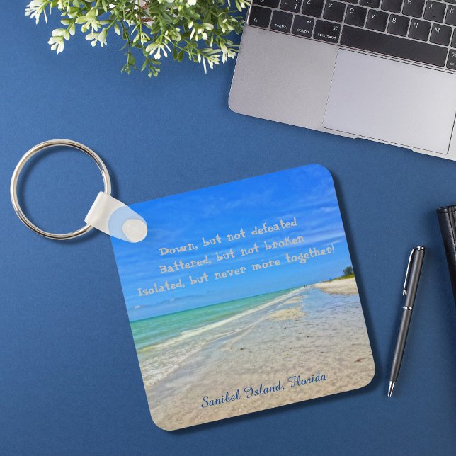 Sanibel Island Beach Florida Pre Hurricane Ian  Keychain (Creator Uploaded)