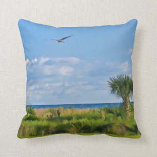 Sanibel Island Beach Throw Pillow