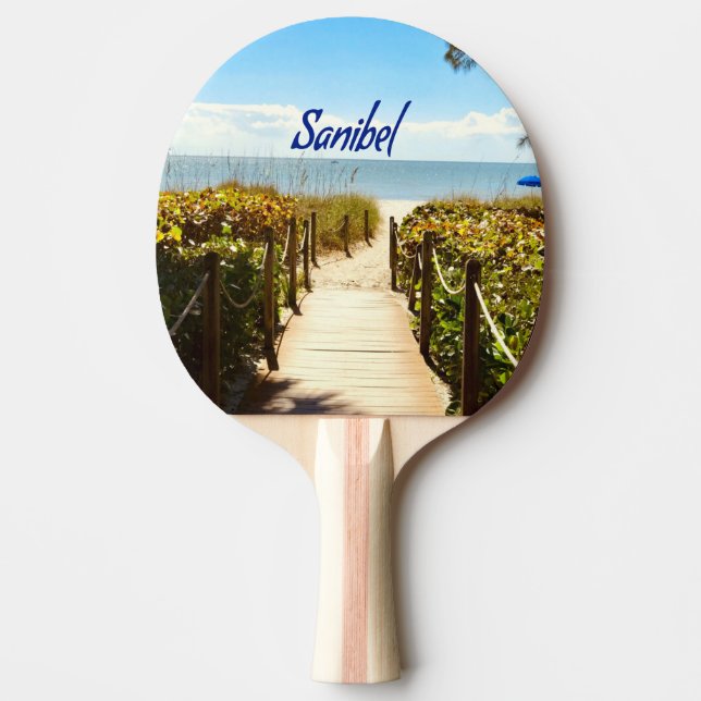 Sanibel Island Florida Beach Ocean Ping Pong Paddle (Front)