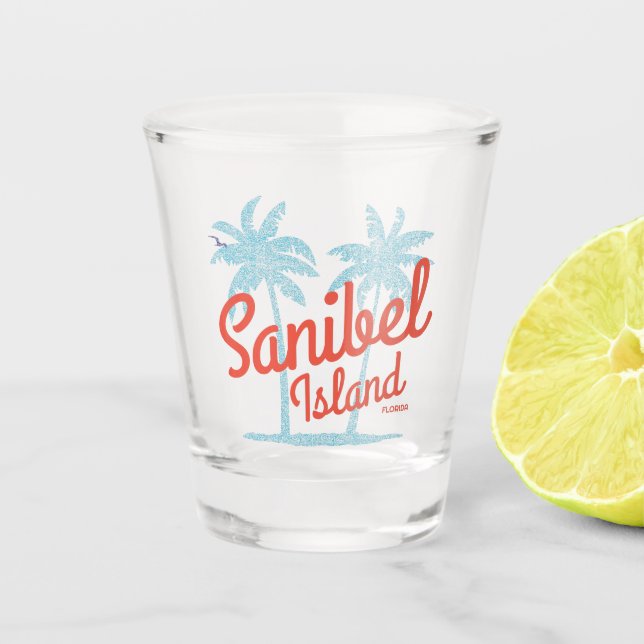 Sanibel Island Florida Gulf Coast Souvenir Shot Glass (Front)