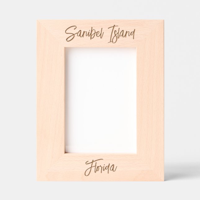 Sanibel Island Florida Laser Engraved Frame (Front)