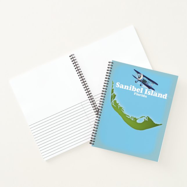 Sanibel Island Florida map Notebook (Inside)