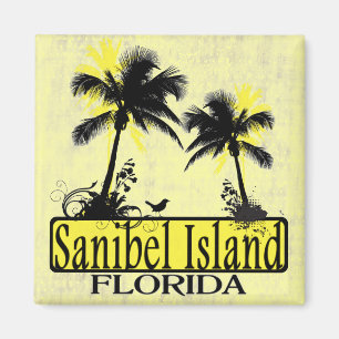 Sanibel Island Florida palm tree magnet