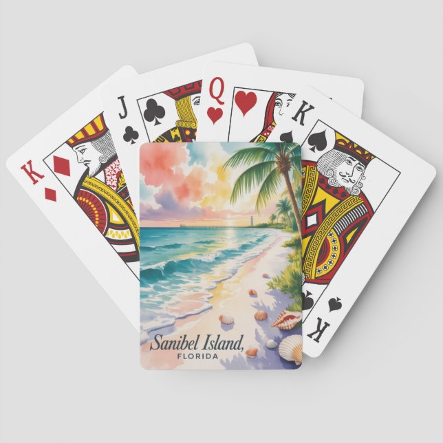 Sanibel Island Florida Playing Cards (Back)