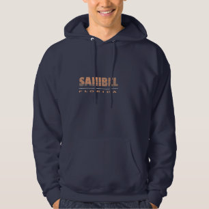 Sanibel Island Florida Typographic Design Hoodie
