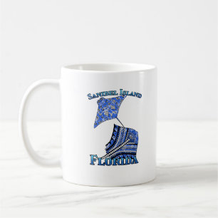 Sanibel Island Florida Vacation Tribal Stingray Coffee Mug