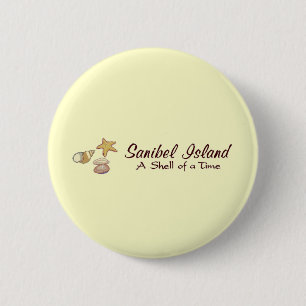 Sanibel Island Shells 2 Inch Round Button