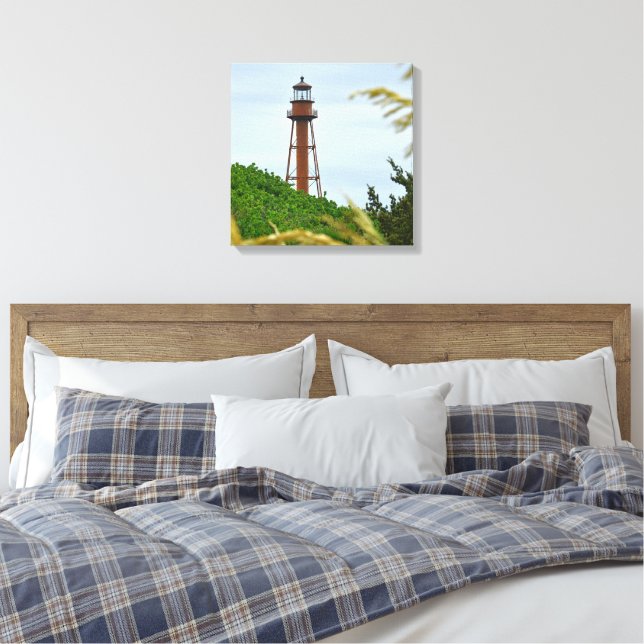 Sanibel Lighthouse Canvas Print (Insitu(Bedroom))