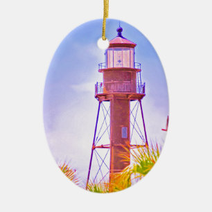 Sanibel Lighthouse collection Ceramic Ornament