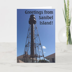 Sanibel lighthouse greeting card