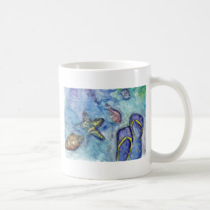 Sanibel Sandals watercolor Coffee Mug