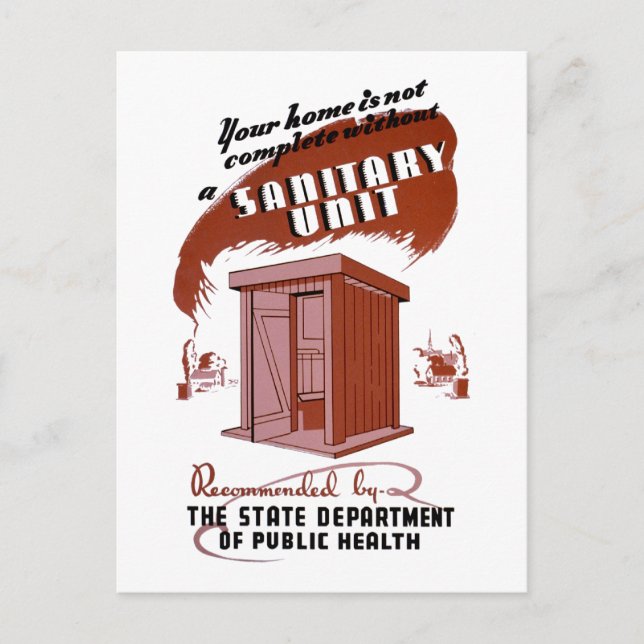 Sanitary Unit Postcard (Front)