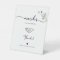 Sanitizer Station Calligraphy Wedding Greenery