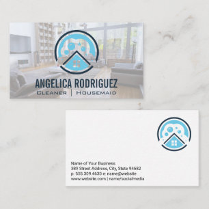 Sanitizing Cleaning Tools Business Card