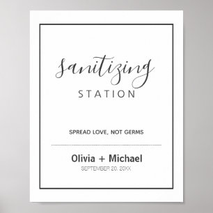 Sanitizing Station Wedding Sign