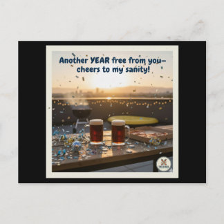 sanity (m) holiday postcard