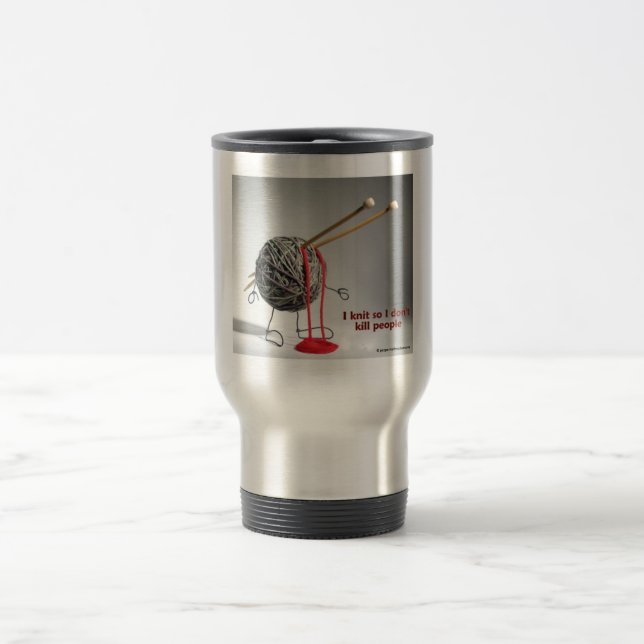 Sanity Warning Travel Mug (Center)
