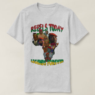 Sankara, Traoré & Lumumba Pan African map T-Shirt
