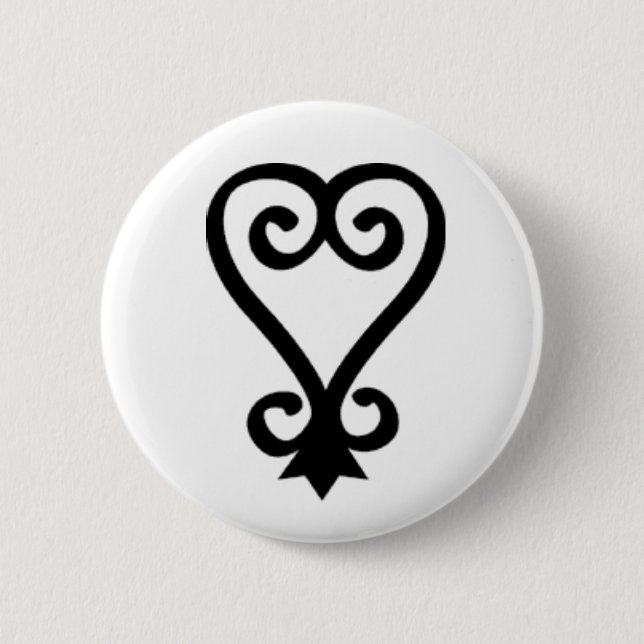 SANKOFA 2 INCH ROUND BUTTON (Front)