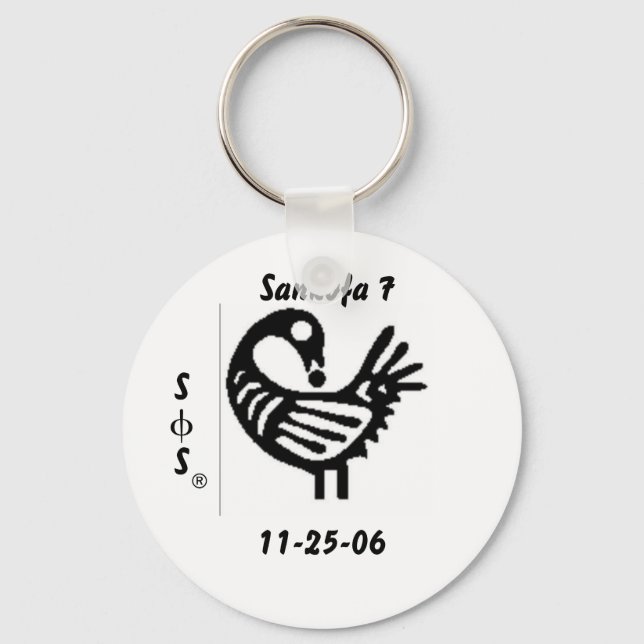 sankofa 7 keychain (Front)