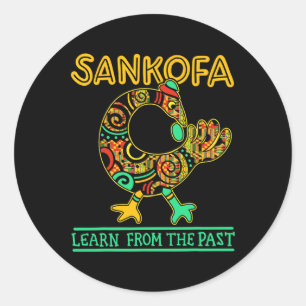 Sankofa African Bird Black History Month Juneteent Classic Round Sticker
