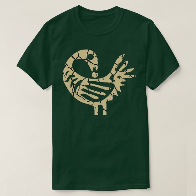 Sankofa Bird African Bird Simple Pattern Juneteent T-Shirt (Design Front)