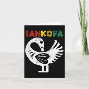 Sankofa Juneteenth Ghana Adinkra Symbol Sankofa  Card