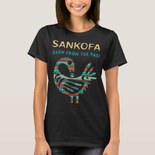 Sankofa Learn From The Past African Bird Black His T-Shirt
