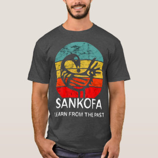 Sankofa Retro Vintage Learn From The Past African T-Shirt