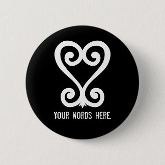 Sankofa | Return and get it - Adinkra Symbol 2 Inch Round Button